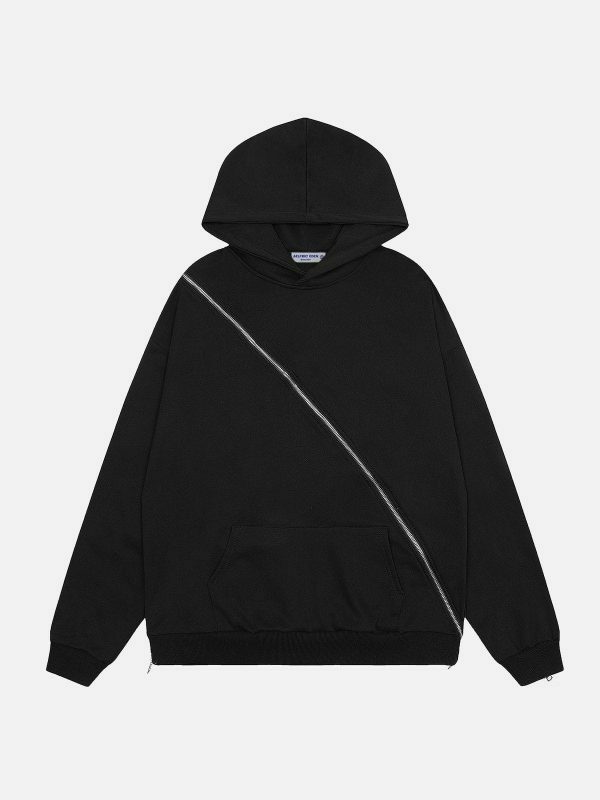 retro zip up hoodie [edgy] streetwear essential 3473